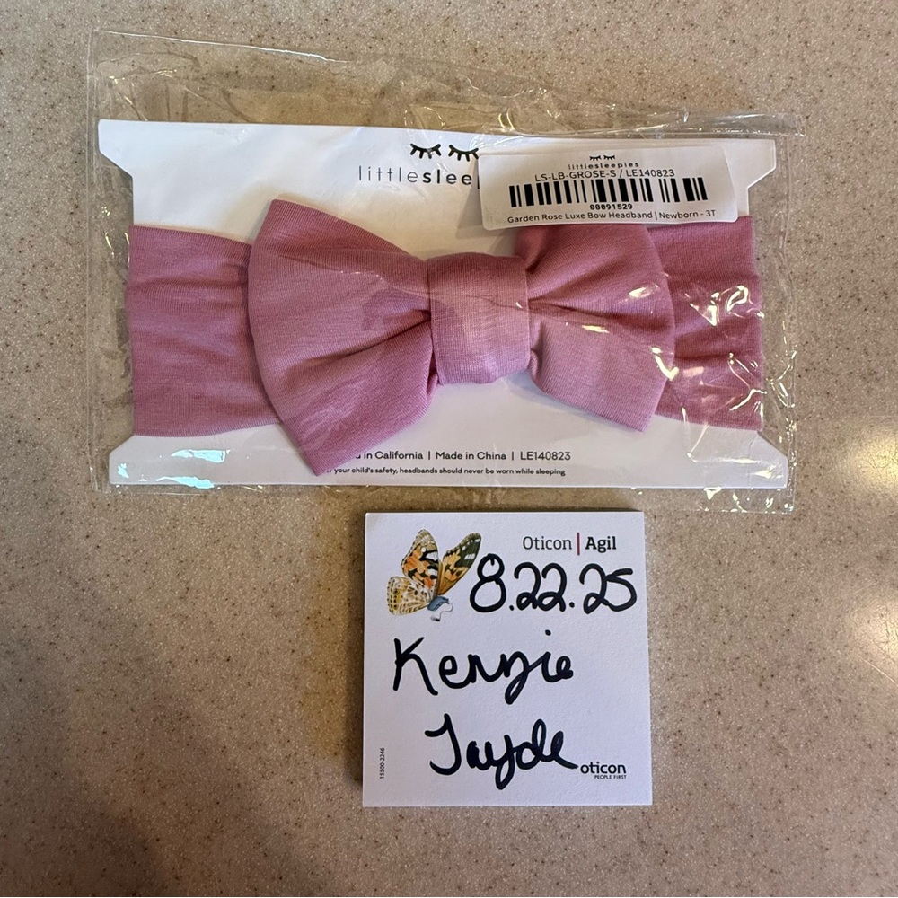 Little Sleepies Garden Rose Bow Headband